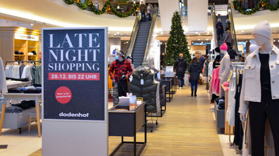 Shoppen und Bummeln zwischen den Feiertagen