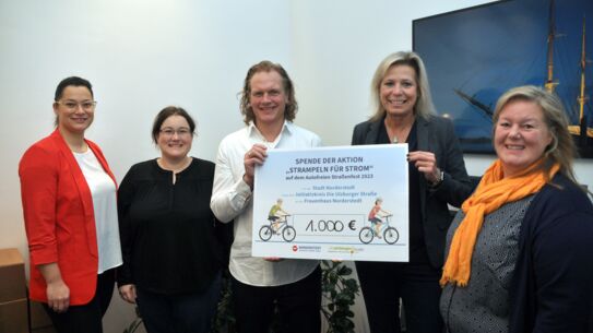 Autofreies Straßenfest: Frauenhaus erhält 1000 Euro Spende