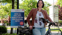 Plakataktion für mehr Sicherheit im Radverkehr