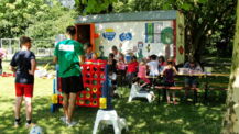 Spielplatzaktion im Faldera-Park: Zeitreise mit dem Projekthaus
