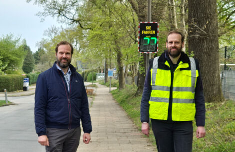 Kaltenkirchen nimmt sechs Geschwindigkeitsmesstafeln in Betrieb