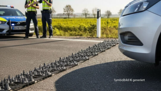 Polizei kann Geisterfahrer auf Autobahn erst mit Straßensperre stoppen