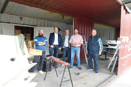 Besuch neuer Gewerbeansiedlungen westlich der Grashofstraße