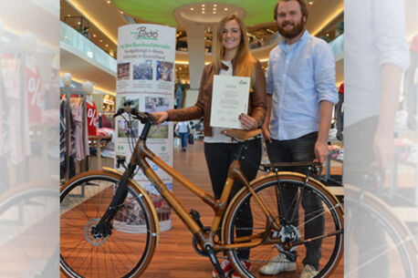 Ein Fahrrad aus Bambus