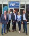 (vlnr.) Uwe Voss (KPV Kreisvorsitzender), Sönke Siebke (Landtagsabgeordneter), Olaf Tauras (Staatssekretär), Melanie Bernstein (Bundestagsabgeordnete) und Ole Plambeck (Landtagsabgeordneter) vertraten die CDU Segeberg auf dem Landesausschuss in Kiel.