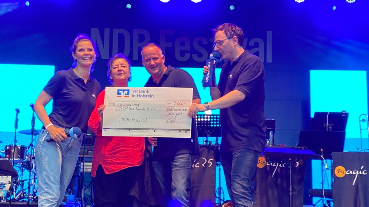 Orts-Challenge gewonnen! VR Bank in Holstein spendet 2000€ an Bad Bramstedter Tafel