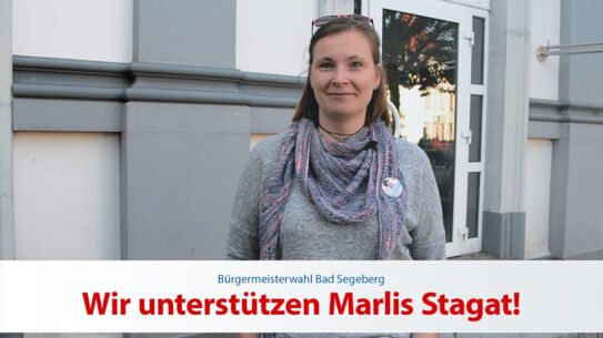 [Wahlwerbung] Wir unterstützen Marlis Stagat!