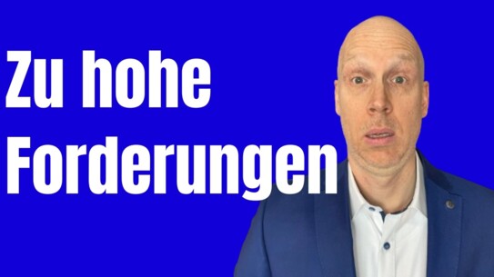 Wenn die erste Forderung unfair ist - besser verhandeln
