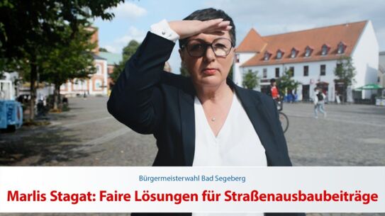 Marlis Stagat: Faire Lösungen für Straßenausbaubeiträge