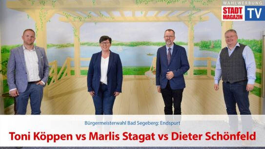 Endspurt: Toni Köppen vs Marlis Stagat vs Dieter Schönfeld