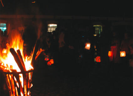 Laternenumzug auf dem Museumshof am 14. November