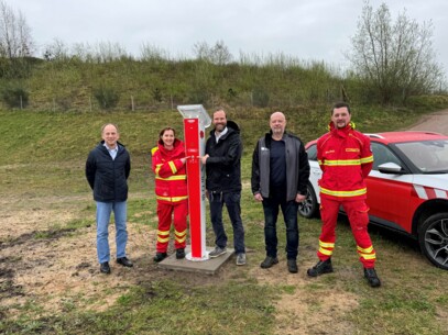 Björn Steiger Stiftung übergibt Notrufsäule im Freizeitpark
