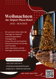 Festliche Weihnachtstage im Airport Plaza Hotel: Kulinarische Highlights im Restaurant Blue