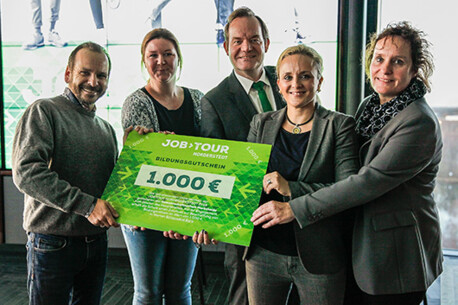 Hochinteressierte Schüler auf der Norderstedter Jobtour