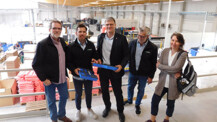 Bürgermeister besucht neuen Firmensitz der Firma NOVAPOR
