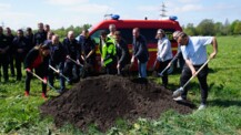 Spatenstich - Arbeiten am Feuerwehrhaus Süd haben begonnen
