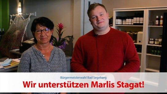[Wahlwerbung] Wir unterstützen Marlis Stagat!